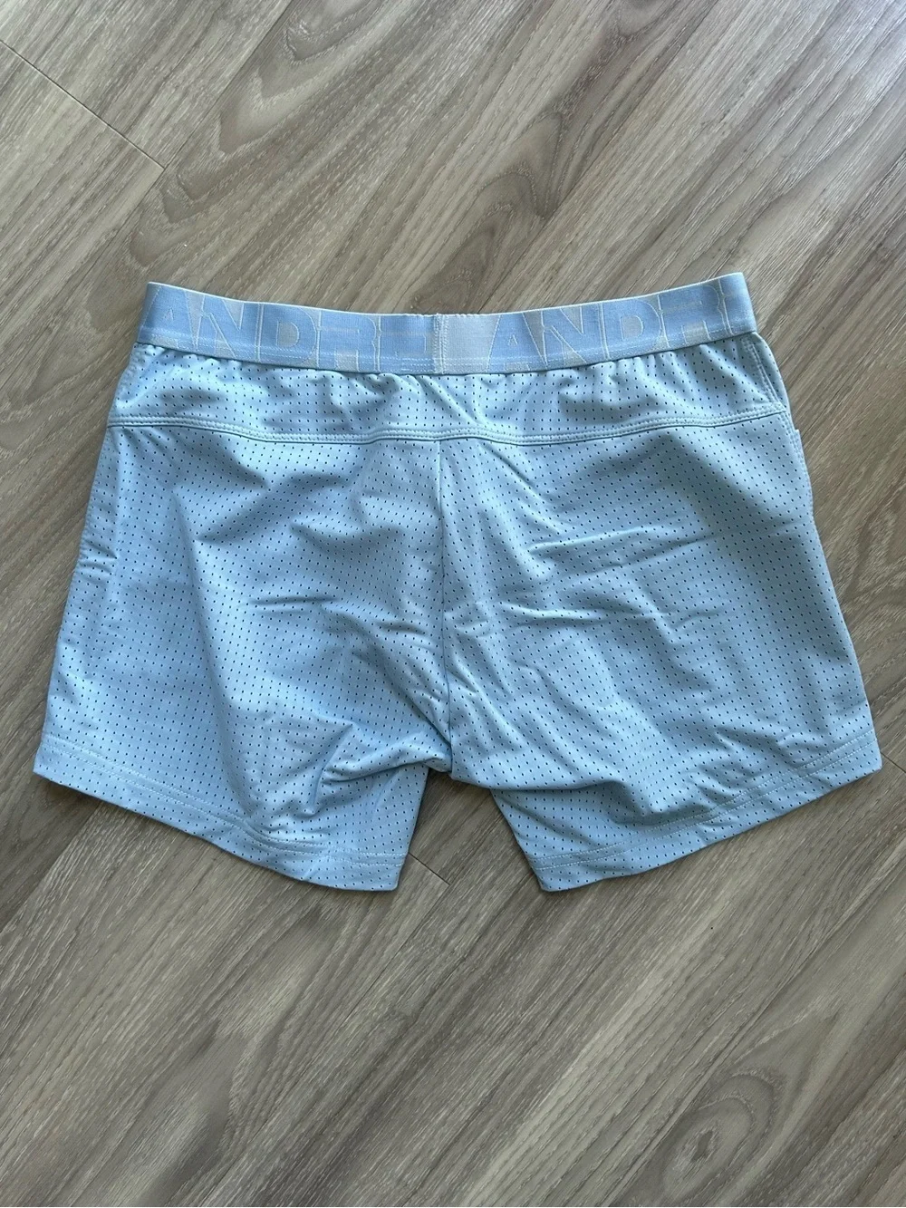 Andrew Christian | Vibe Breeze Mesh Gym boxer brief in Powder Blue (Small)
